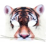 Maska zvíře látková 17x20 cm Tygr
