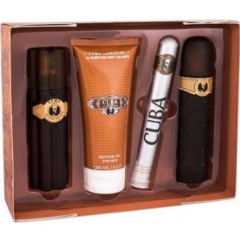 Cuba Gold EDT 100 ml + 100 ml voda po holení + 200 ml sprchový gel + 200 ml deospray + EDT 35 ml dárková sada