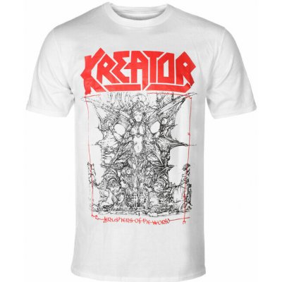 Tričko pánské Kreator Krushers of The World Tracklist White – Hledejceny.cz
