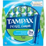 Tampax Pearl Compak Super tampony s aplikátorem 16 ks – Zboží Dáma