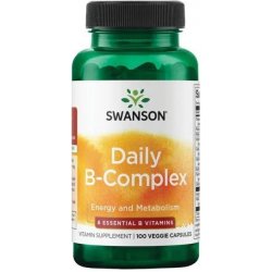 Swanson Daily B-Complex, Denní B-komplex, 100 rostlinných kapslí