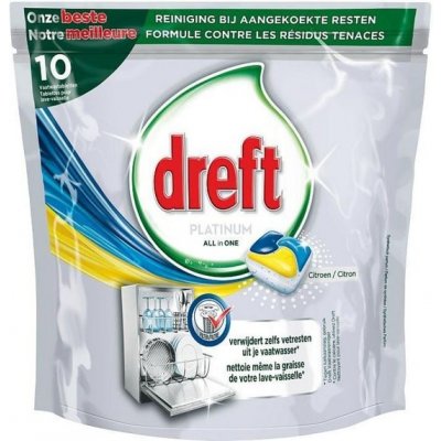 Dreft Platinum All in One gelové kapsle do myčky s vůní citronu 10 ks – Zbozi.Blesk.cz