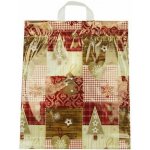 Taška igelitová vánoční 39 x 46cm - Vánoční dekorace – Zboží Dáma