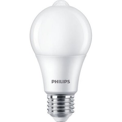 Philips LED Sensor 60W A60 E27 WW FR ND žárovka 8,0W 806lm – Hledejceny.cz