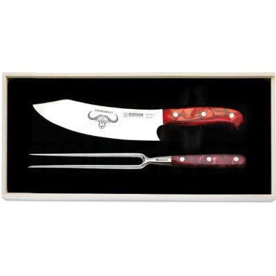 Giesser Messer Red diamond set nůž a vidlice
