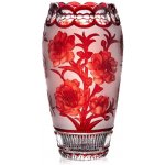 Bohemia Crystal Ručně broušená váza Sakura Rubín 310mm – Zboží Dáma