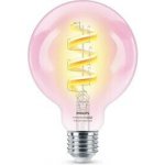 Philips Chytrá žárovka Smart LED G95, 6,3 W, E27, RGB – Hledejceny.cz