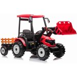 MEGA dětský elektrický traktor D68 s valníkem a nakladačem červená – Hledejceny.cz