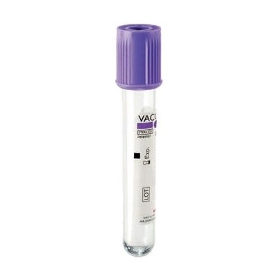 Vacutest Kima VACUTEST K2EDTA VACUTEST K2EDTA 6ml, 100×13, fialová – Hledejceny.cz