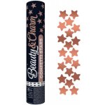 Godan 30 cm vystřelovací konfety hvězdy rosegold – Zboží Dáma