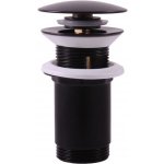 RAV Slezák Výpusť umyvadlová 5/4, Click-Clack, černá matná MD0484CMAT – Zbozi.Blesk.cz