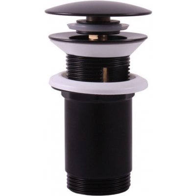 RAV Slezák Výpusť umyvadlová 5/4, Click-Clack, černá matná MD0484CMAT – Zbozi.Blesk.cz