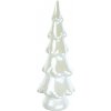 Vánoční dekorace Dommio Stromek bílá perleť 15 cm