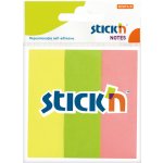 Stick'n 21129 Samolepicí záložky 76x25 mm, 150 lístků, mix barev – Hledejceny.cz