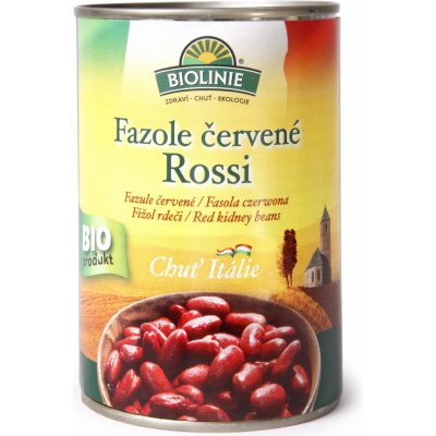 Biolinie Fazole červené Rossi sterilované Bio 400 g