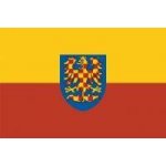 Moravská vlajka (žluto-červená) - 80 x 120 cm - tunel, karabina – Hledejceny.cz