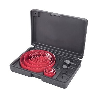 Vykružovací korunkové vrtáky Extol Premium 8801605, 13průměrů O 19-127mm, plastový box – Zboží Dáma