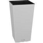 PLASTKON Samozavlažovací květináč Elise lesklý bílý 30 cm – Zbozi.Blesk.cz