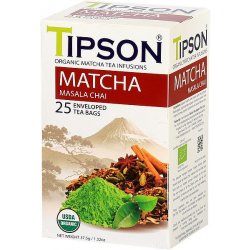 Tipson BIO Matcha čaj MASALA CHAI porcovaný 37.5 g