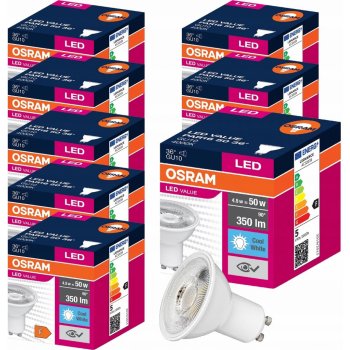 Osram LED žárovka HALOGEN GU10 4,5W=50W 4000K x 8