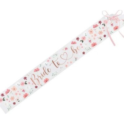 PartyDeco Šerpa květinová Bride to be – Hledejceny.cz