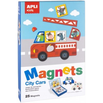 APLI magnetická hra s magnety Auta – Zboží Mobilmania