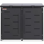 Scorpion elektro s.r.o. Přístřešek na 2 popelnice D11GG2Z antracit – Hledejceny.cz