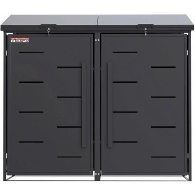 Scorpion elektro s.r.o. Přístřešek na 2 popelnice D11GG2Z antracit – Hledejceny.cz