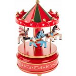 Dakls Kolotoč hrací natahovací s koníky GAS2415 18x11x11cm – Sleviste.cz