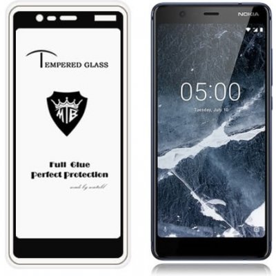 VSECHNONAMOBIL 14833 3D tvrzené sklo Nokia 5.1 černé – Zboží Živě
