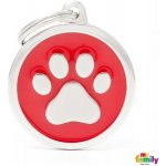 My Family Big Circle Paw gravírovateľný přívěsek 3,93 x 3,17 cm – Zboží Mobilmania