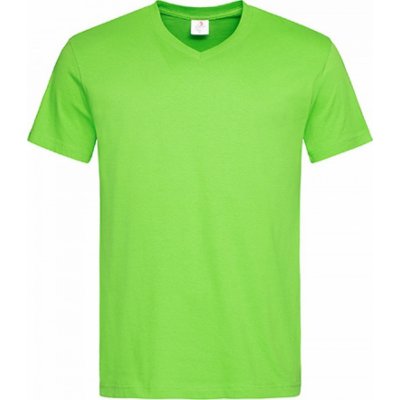 Stedman Pohodlné triko s výstřihem do véčka zelená kiwi S270
