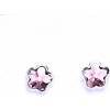 Náušnice Čištín stříbrné náušnice na šroubek s krystaly Swarovski Light Rose NŠ 1297 8964