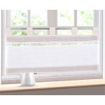 Hotová záclona Kostička a krajka béžová 40 x 80 cm - 40 x 80 cm – Hledejceny.cz