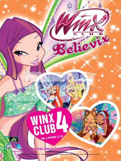 Winx Club - 4. série vol.4, epizody 12-14, plastový obal DVD