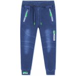 Kugo zateplené kalhoty s imitací riflí modrá – Zboží Dáma