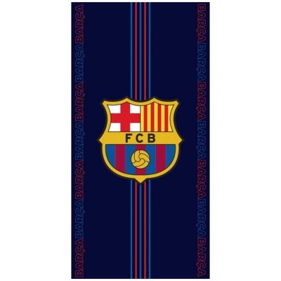 Carbotex Fotbalová osuška FC Barcelona motiv Racing 70 x 140 cm – Zboží Mobilmania