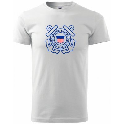 United States Coast Guard 1790 klasické pánské triko bílá – Hledejceny.cz