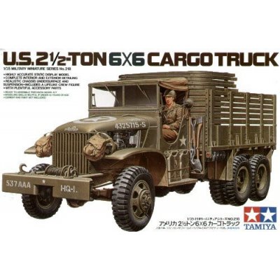 Tamiya Plastikový model vojenské techniky 35218 US 2 1:2ton 6x6 Cargo Truck 1:35 – Zbozi.Blesk.cz