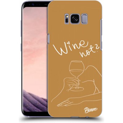 Pouzdro Picasee silikonové Samsung Galaxy S8 G950F - Wine not čiré – Zboží Mobilmania