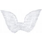 PartyDeco Andělská křídla bílá 70cm deluxe – Zboží Dáma