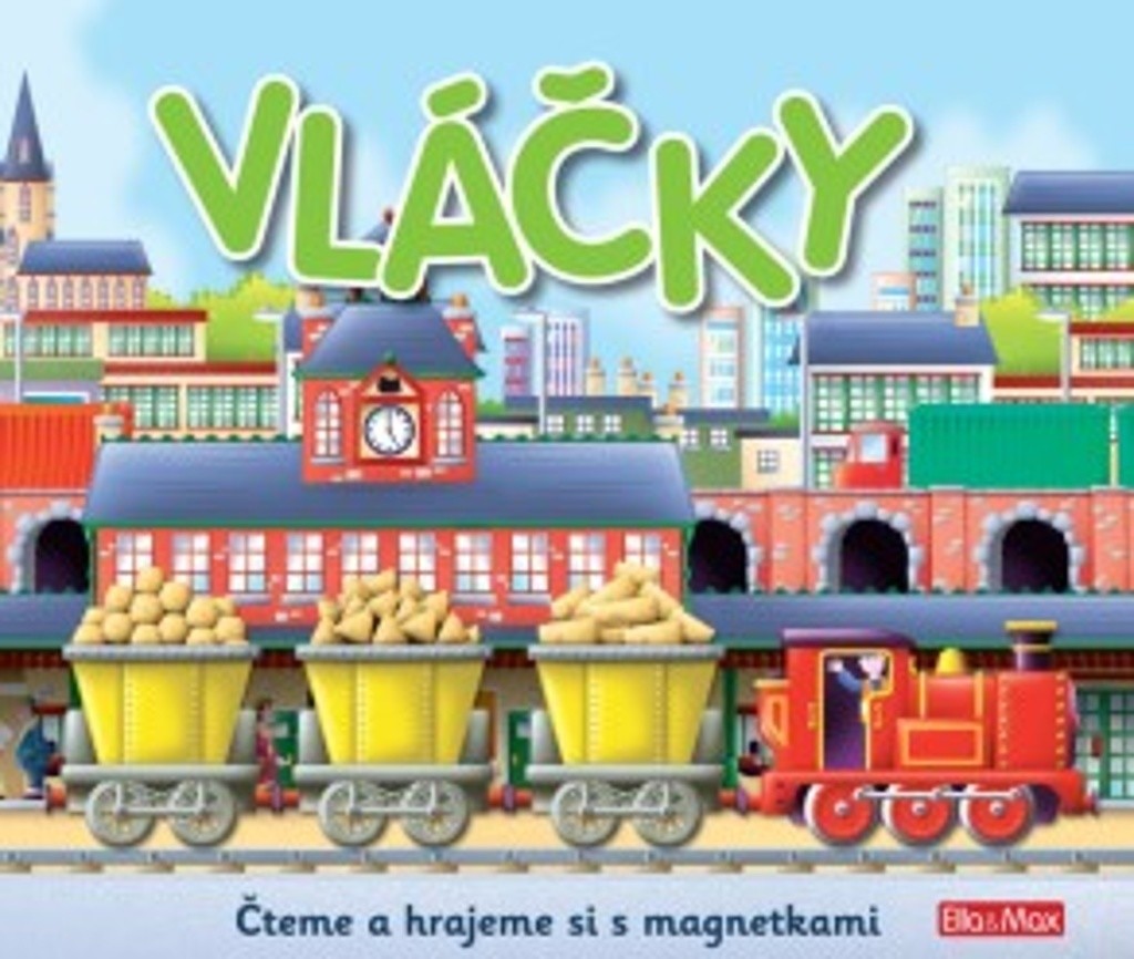 Vláčky - Knížka s magnetkami