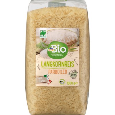 dmBio dlouhozrnná rýže parboiled 1 kg – Zboží Dáma