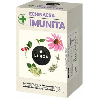 Leros Echinacea imunita bylinná směs s echinaceou a šípkem, které podporují přirozenou obranyschopnost organismu 20 x 1,5 g – Zbozi.Blesk.cz