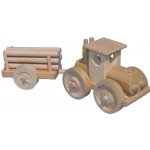 Ceeda Cavity přírodní dřevěný velký traktor s kládama – Sleviste.cz