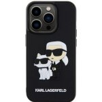 Karl Lagerfeld 3D Rubber Karl and Choupette iPhone 15 Pro černé – Zboží Mobilmania