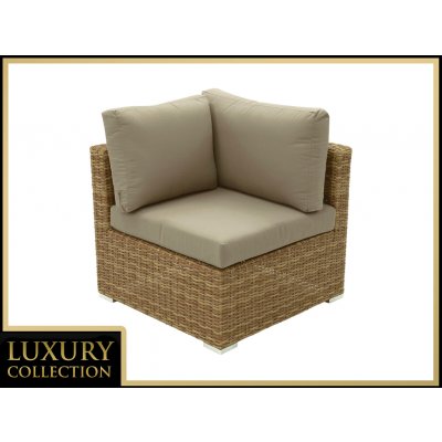 DEOKORK Ratanový rohový díl MALIBU béžovo-hnědá – Zboží Dáma