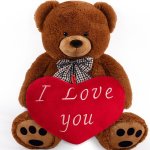 DBA Velký hnědý medvěd XXL se srdcem 150 cm – Sleviste.cz