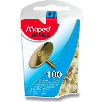 Maped - zlaté připínáčky - průměr 10 mm, 100 ks – Hledejceny.cz