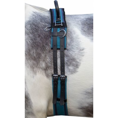 HKM Obřišník lonžovací Canvas navy sky blue – Zboží Dáma